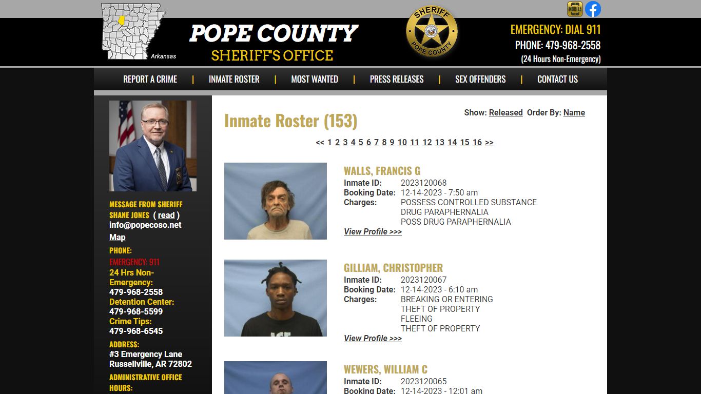 Inmate Roster - Current Inmates Booking Date Descending - Pope County ...